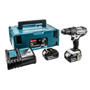 Makita 18V-Li Combi Drill White DHP482RTWJ  2X5Ah Battery & Box